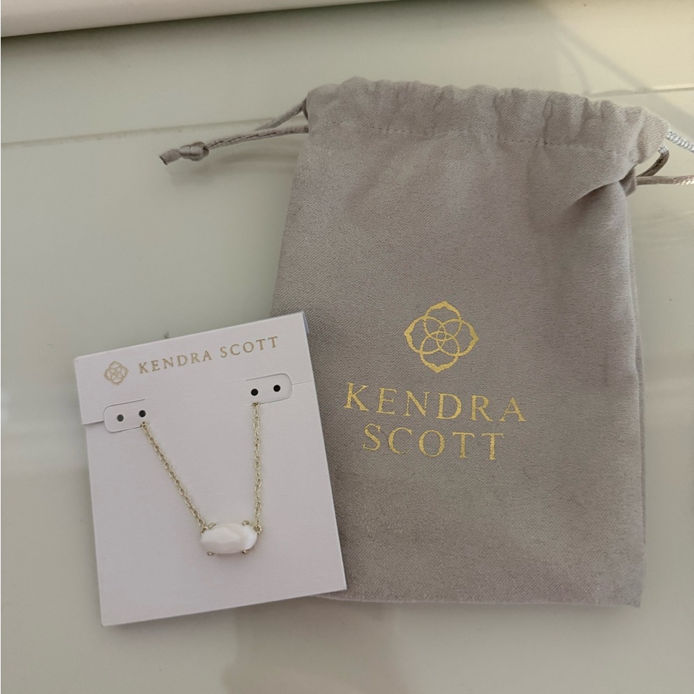Kendra Scott White Ever Necklace